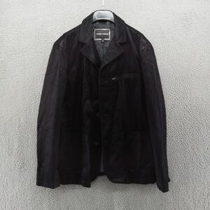 Emporio Armani Jacket Blazer Mens Medium US 40 Black Corduroy 3 Button